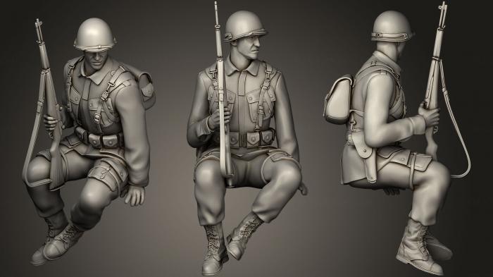 Military figurines (STKW_0240) 3D model for CNC machine